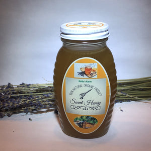 Honey Raw Unfiltered Natural Organic Glass Jar 8 oz. ( 226 grams)