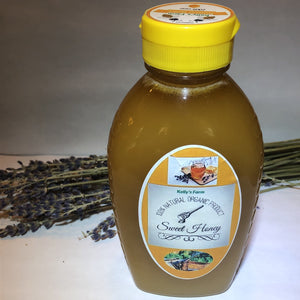 Honey Raw Unfiltered Natural Organic Plastic Jar 16 oz. ( 452 grams)