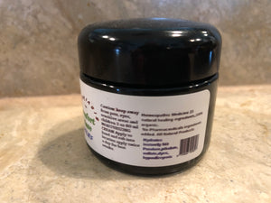 Comfort-Ease Moisturizing Cream 2 oz.  25 natural organic ingredients  Fast Acting Relief from itching, pain and inflammation. Anti- Viral, Fungal, bacterial